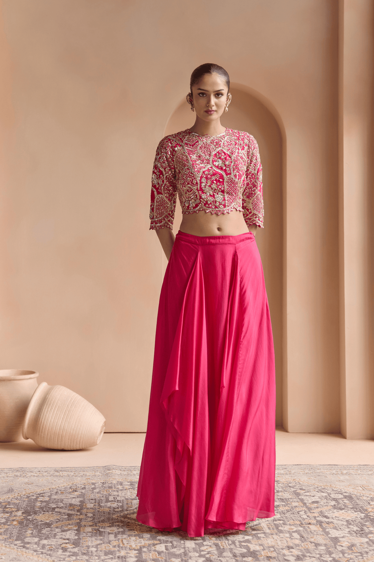 Cut Ruby Top & Skirt Set