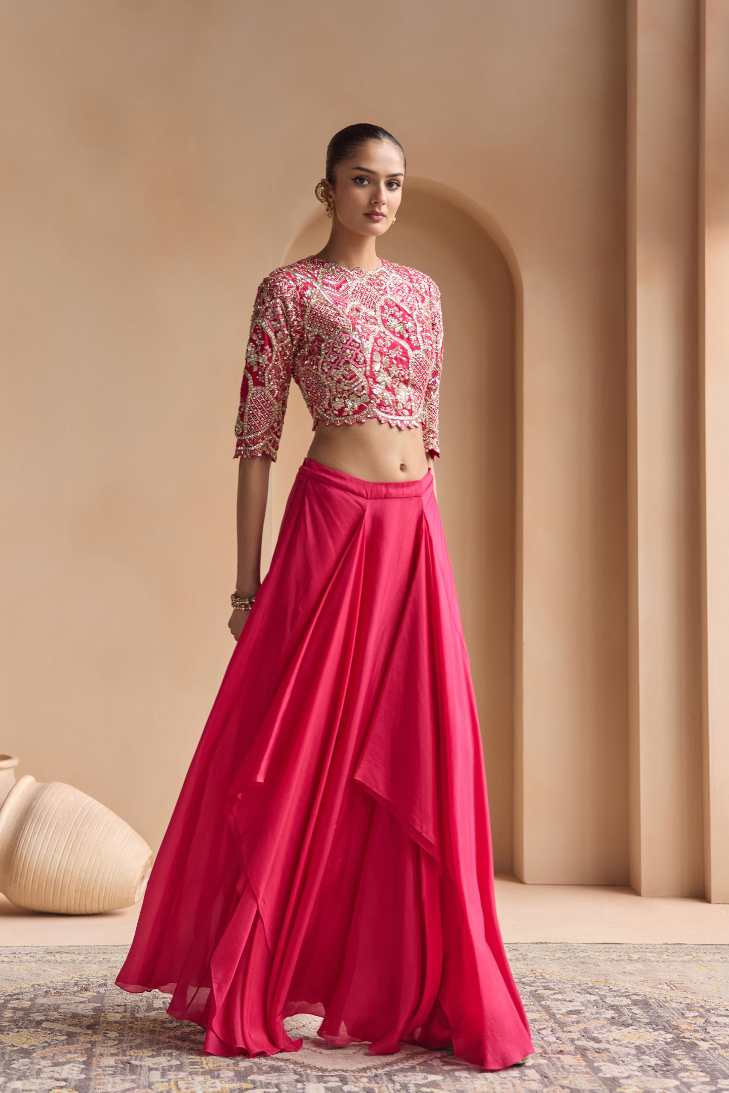 Scarlet Top & Skirt Set