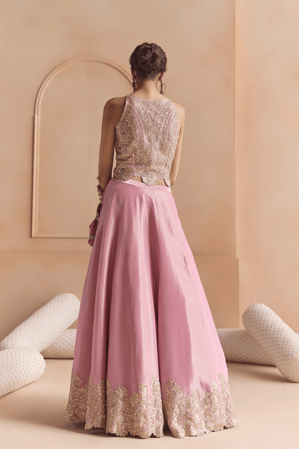 Flamingo Pink Lehenga Set