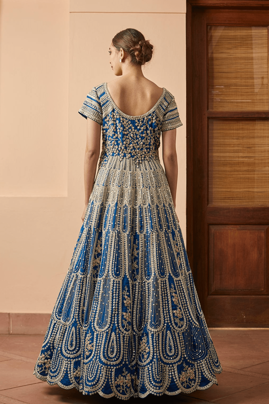 Leher Optical Embroidered Gown