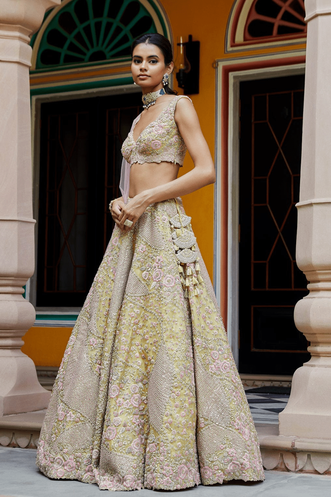 Nargis Embroidered Lehenga with Dupatta
