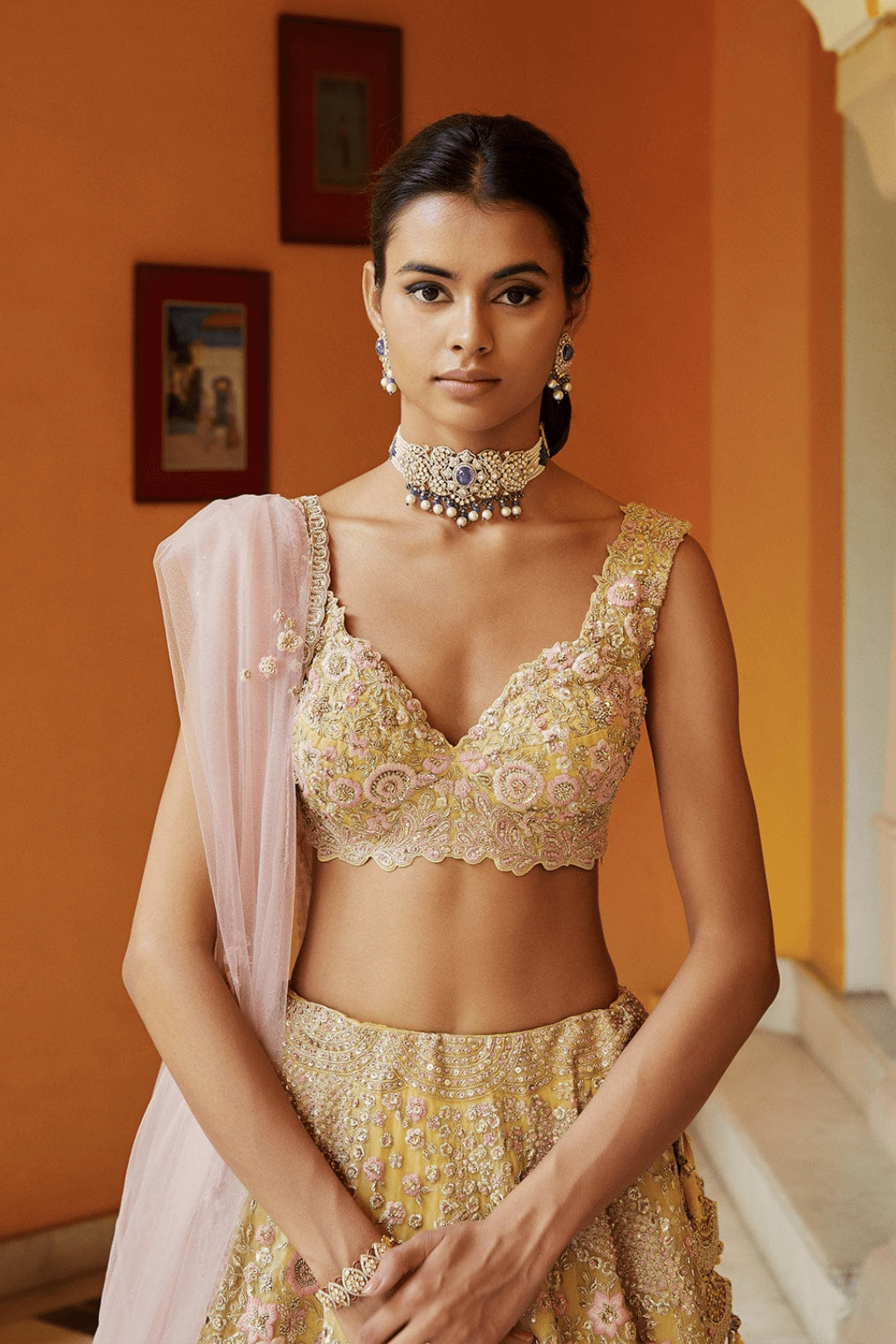 Nargis Embroidered Lehenga with Dupatta