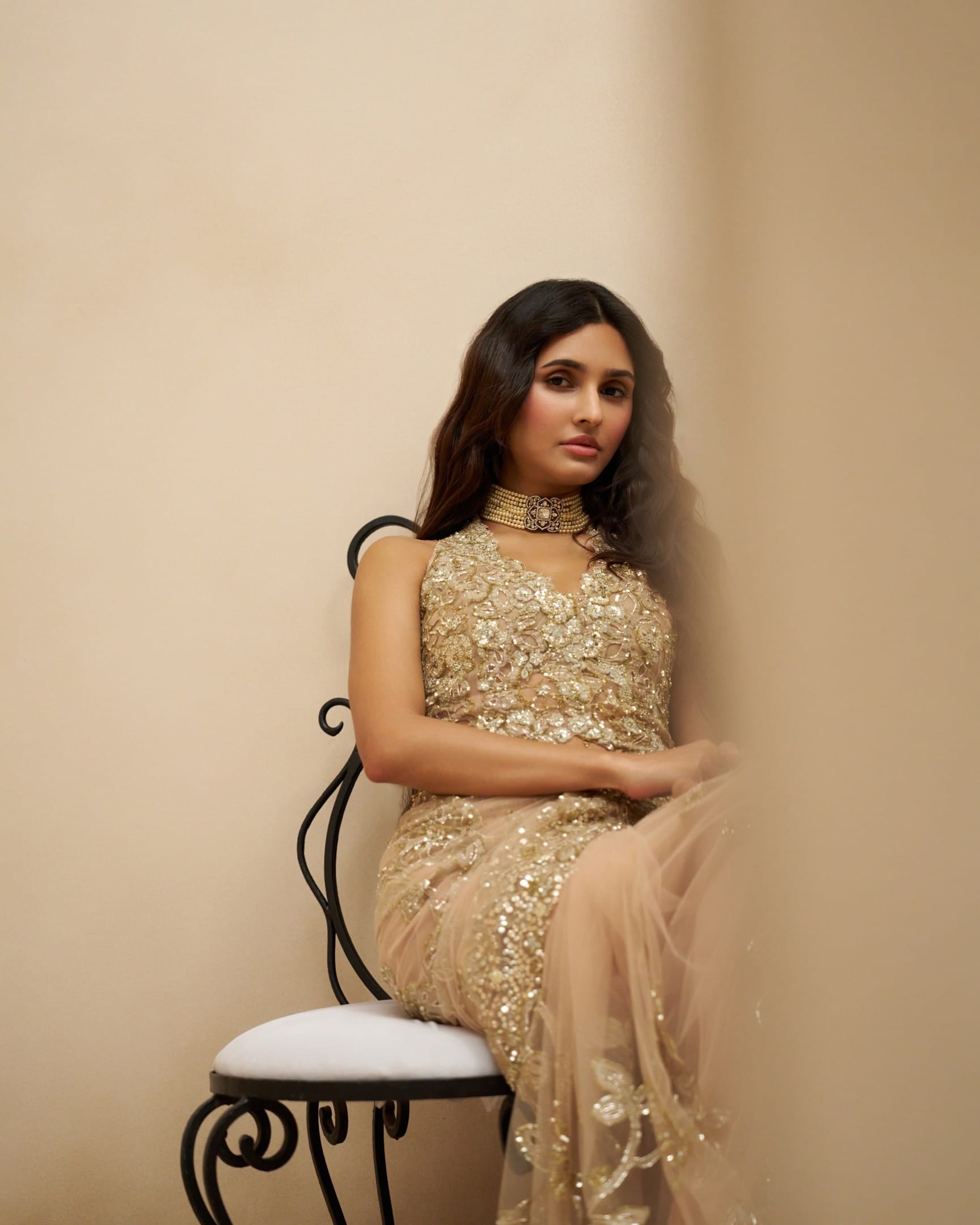 Ethereal Mist Tulle Saree Set