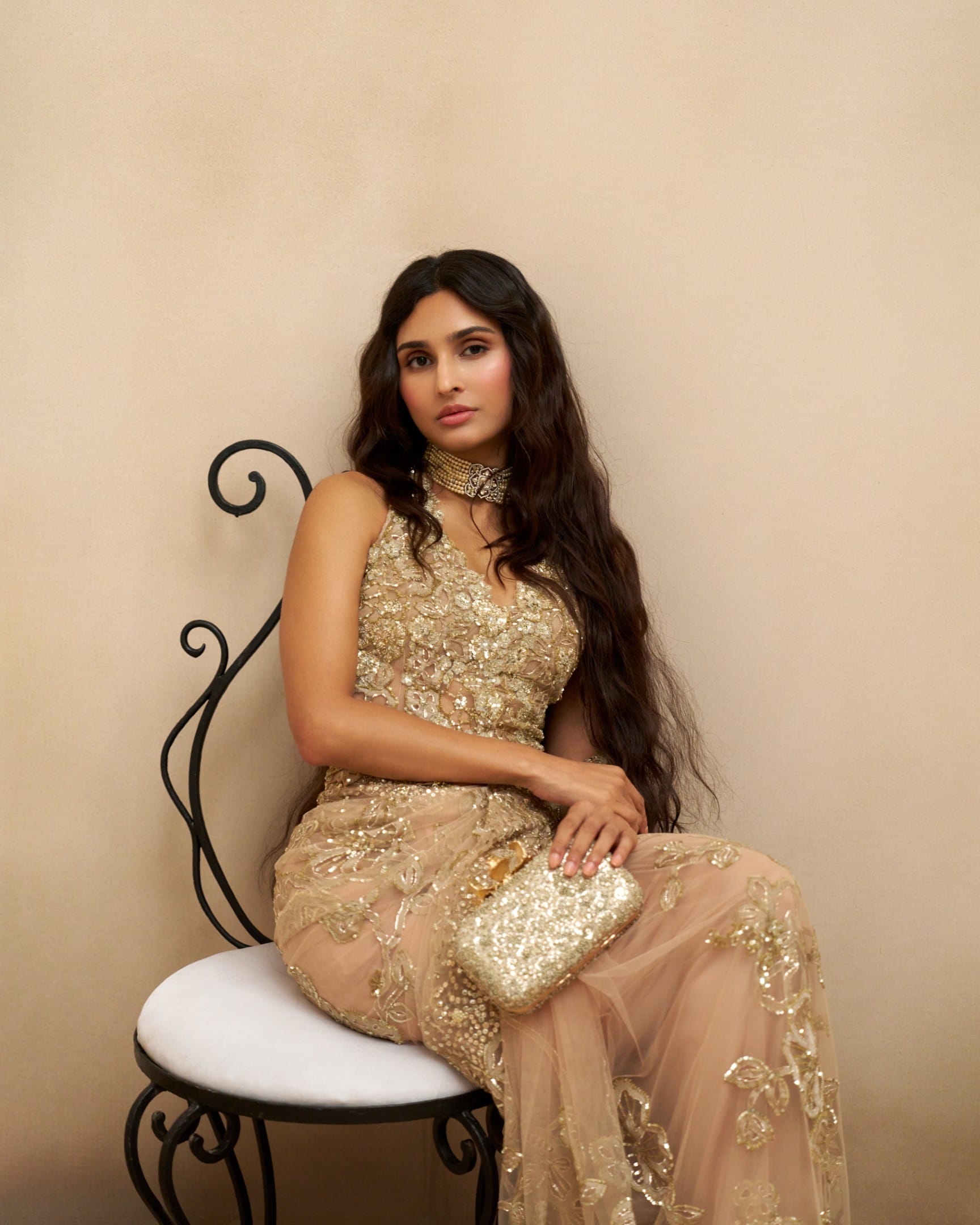 Ethereal Mist Tulle Saree Set