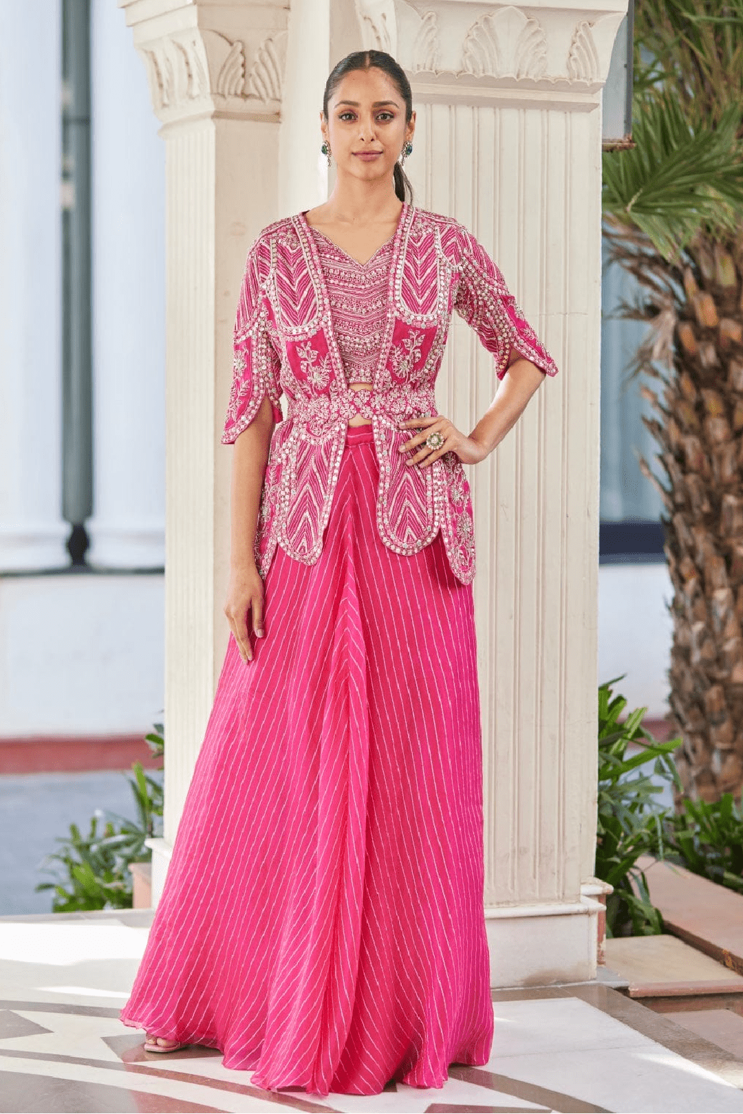 Scarlet Embroidered Short Jacket