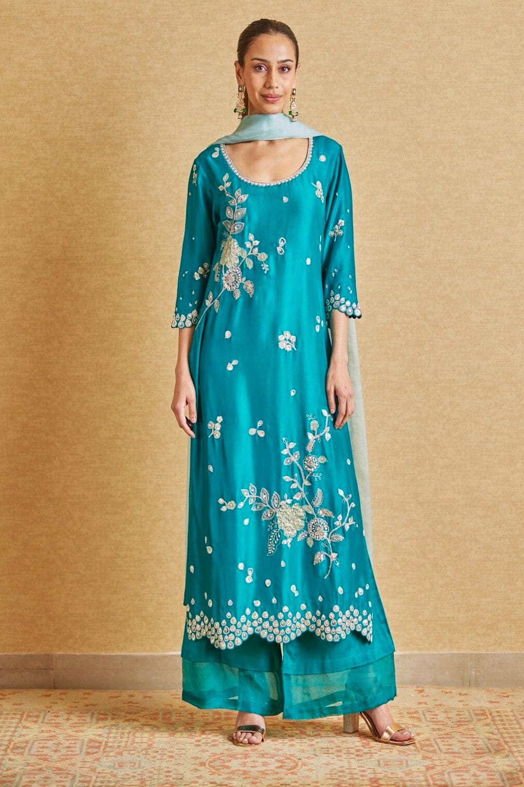 Emerald Green Straight Kurta