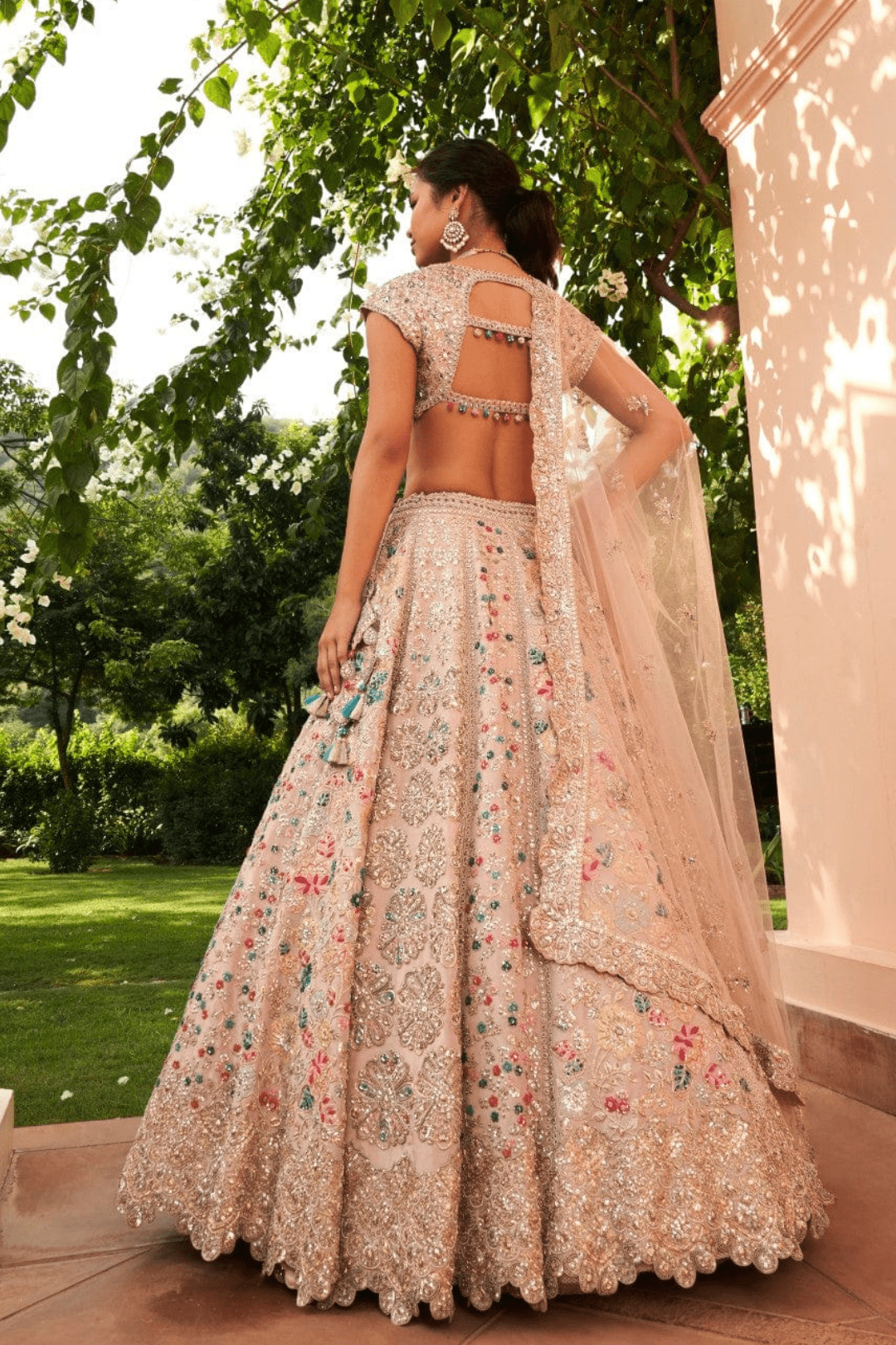 Dusty Lavender Embroidered Lehenga Set