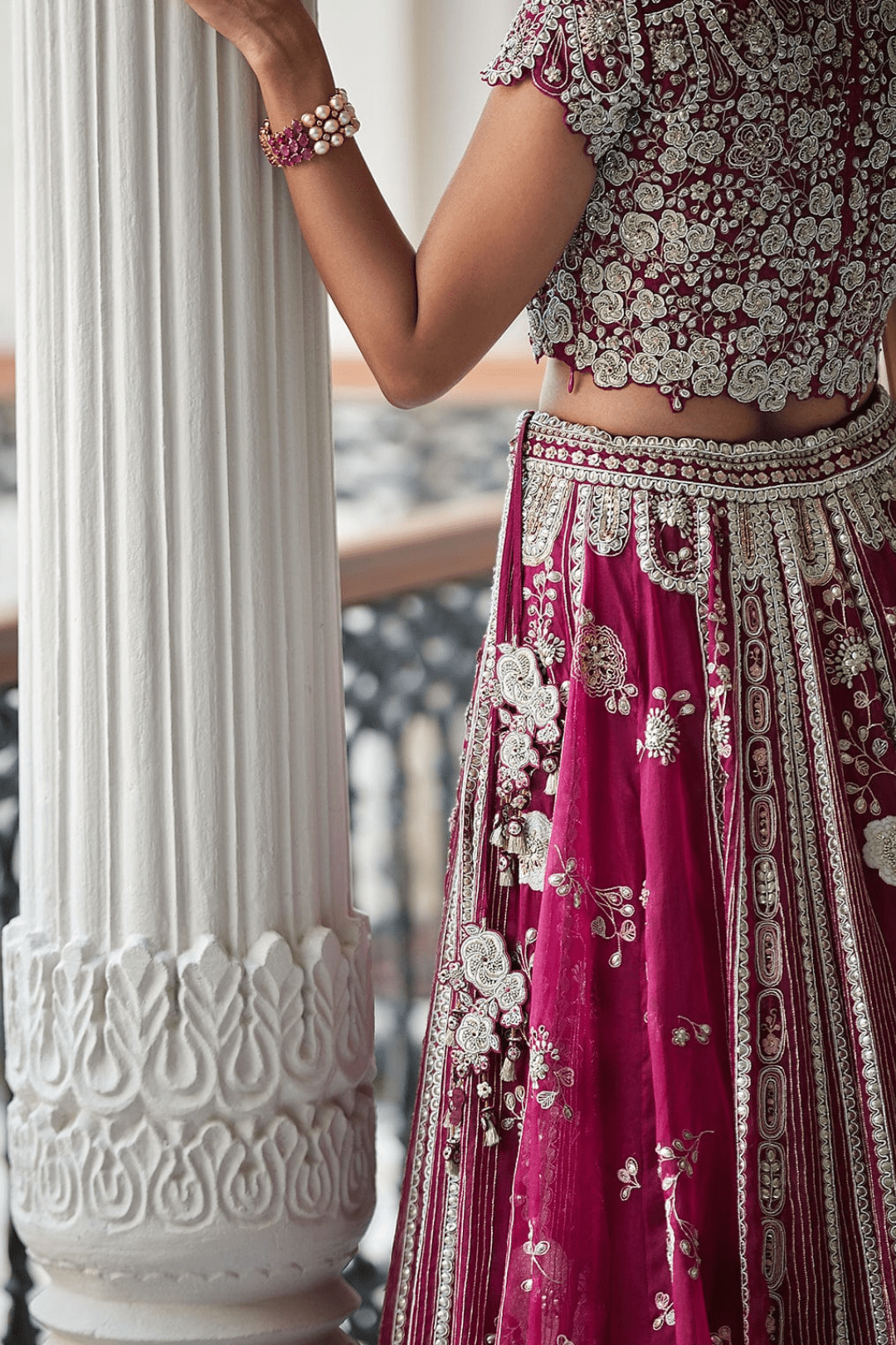 Niloufar Optical Embroidered Lehenga Set