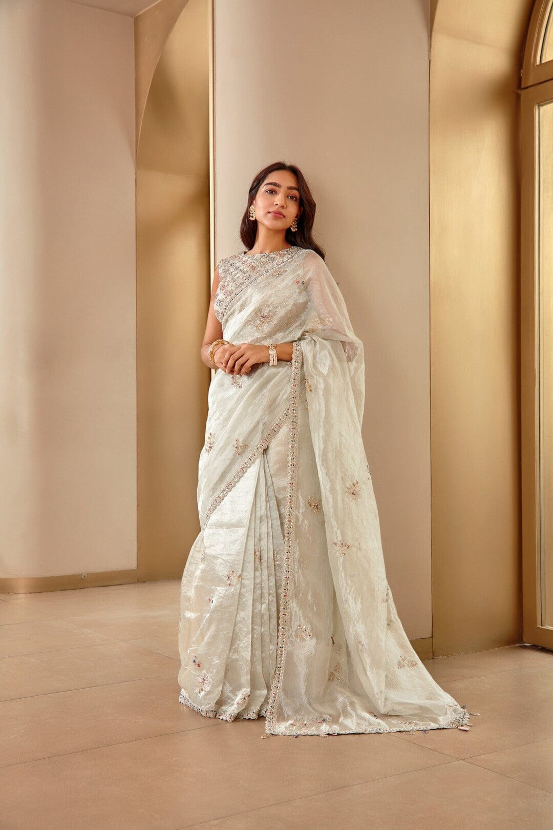 Pearl Tissue Saree