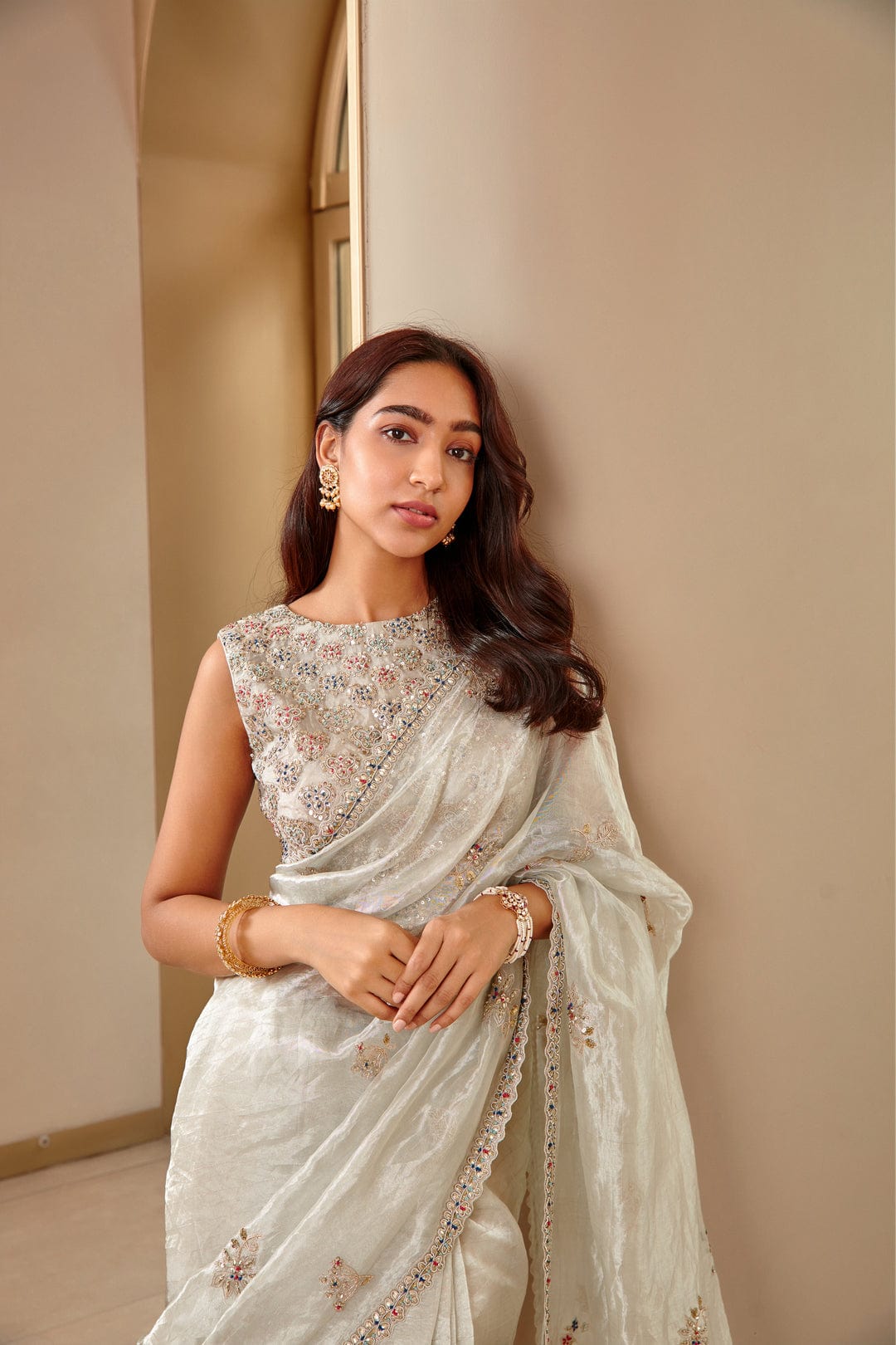 Pearl Tissue Saree