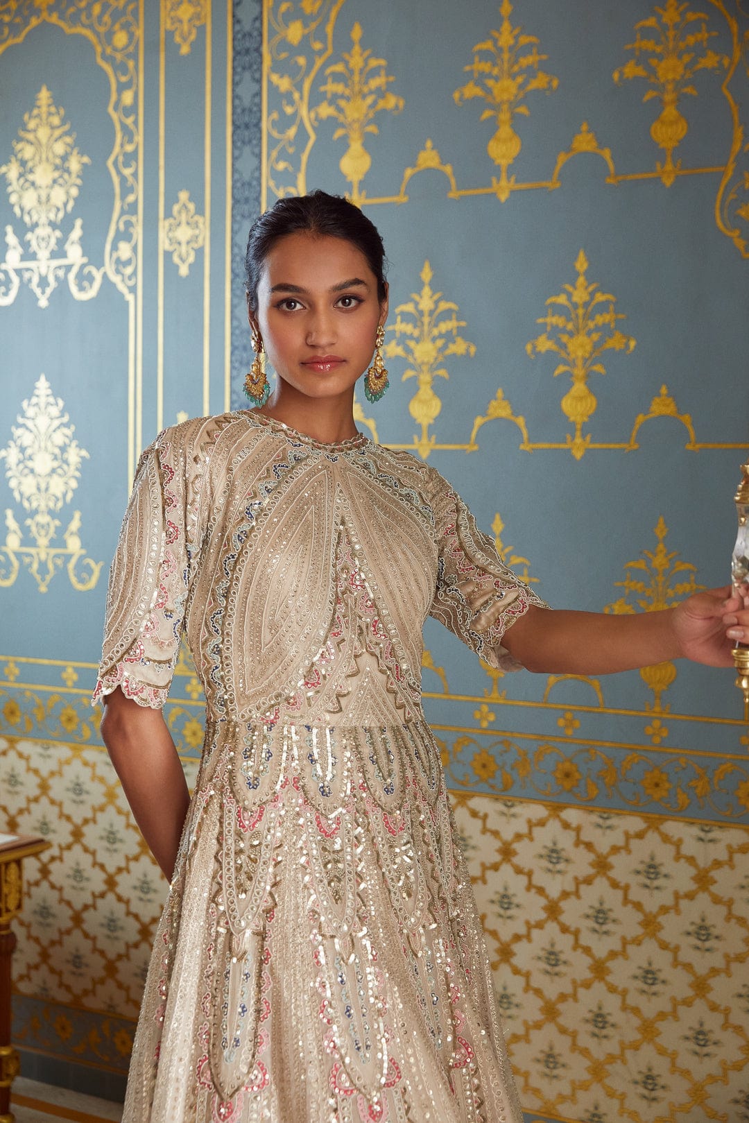 Pearl Embroidered Gown