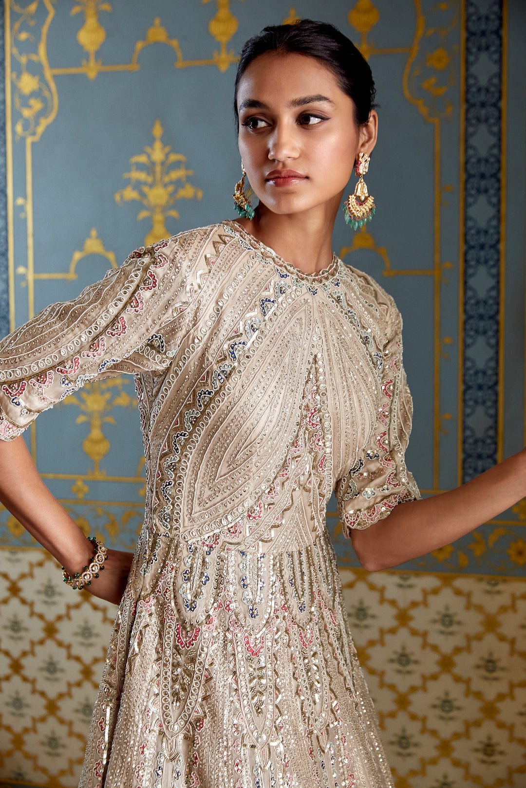 Pearl Embroidered Gown