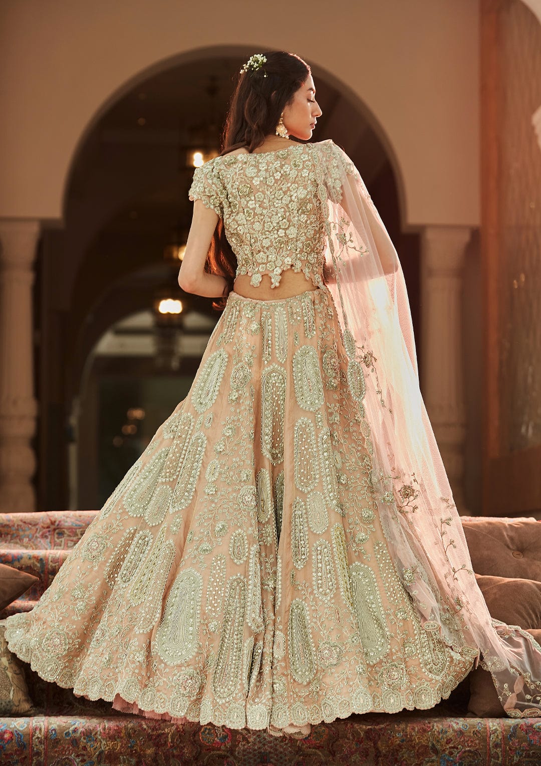 Bahaar Optical Embroidered Lehenga Set