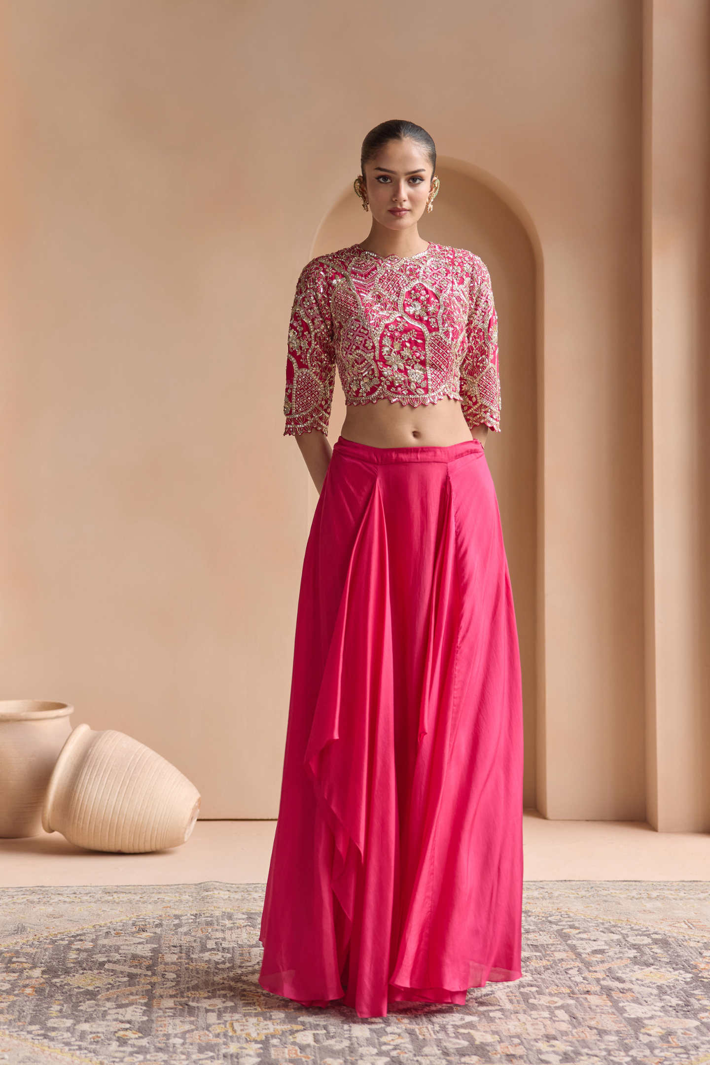 Scarlet Top & Skirt Set