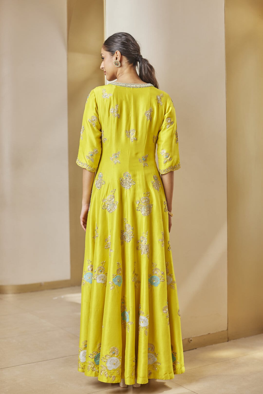 Amber Embroidered Anarkali