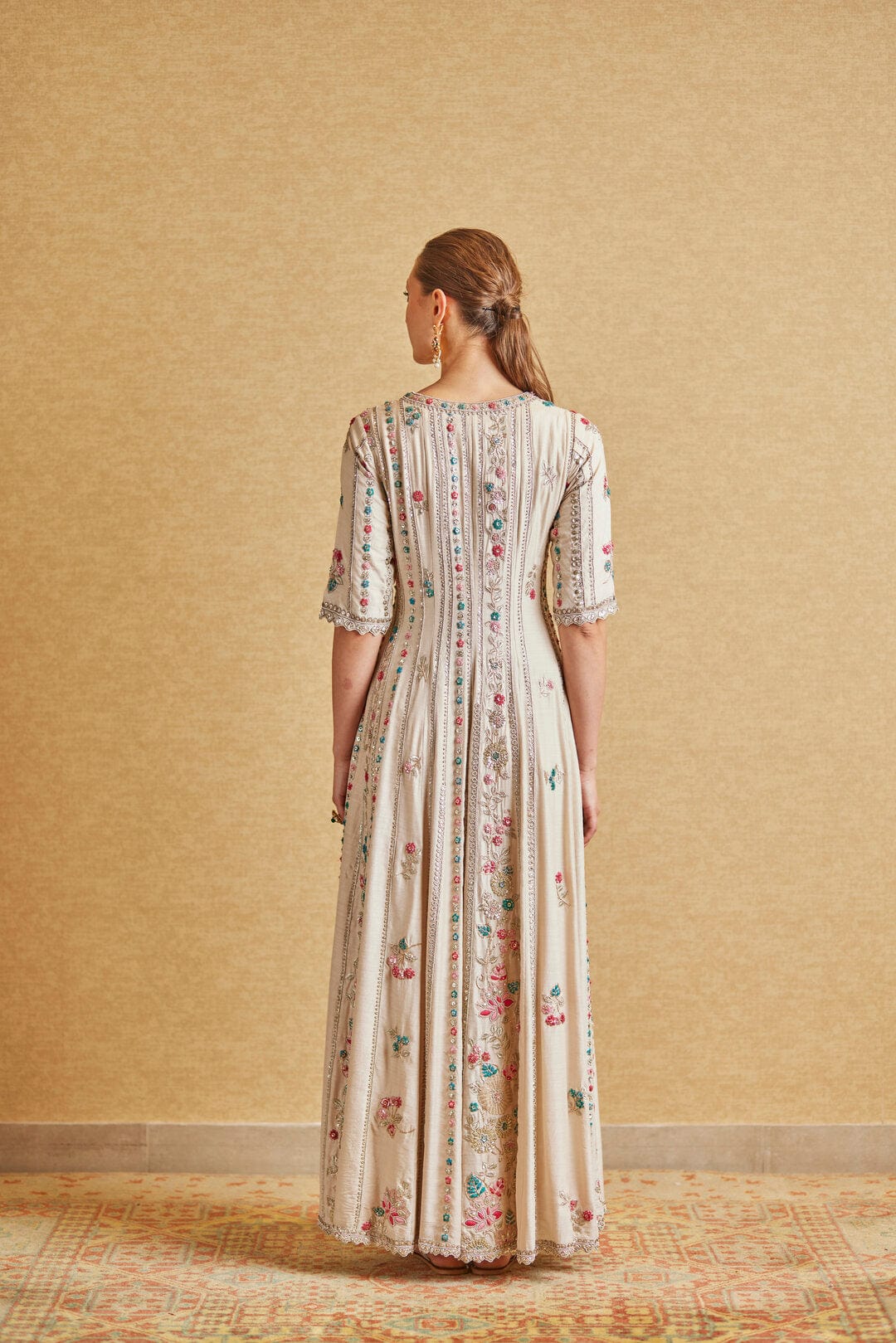 Pearl Embroidered Anarkali