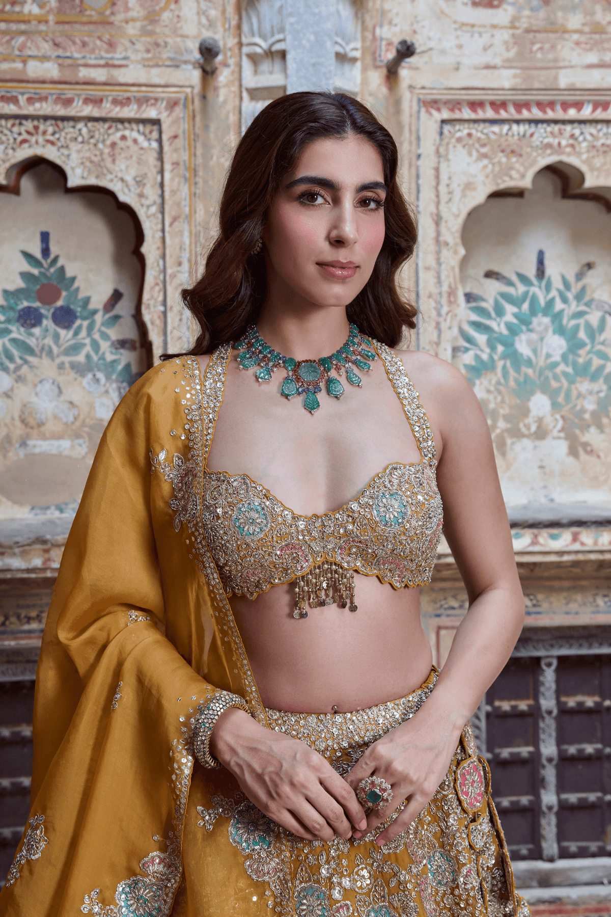 Honey Orange Lehenga Set