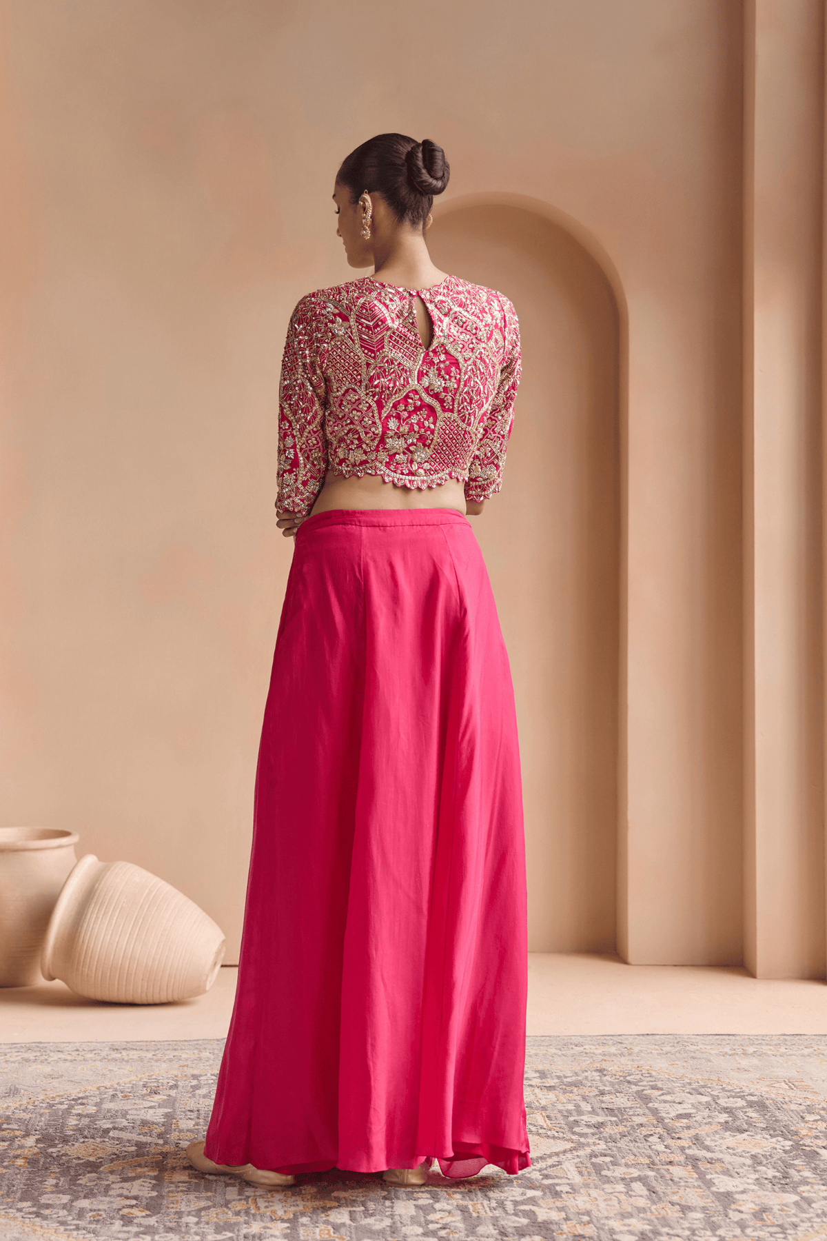 Cut Ruby Top & Skirt Set