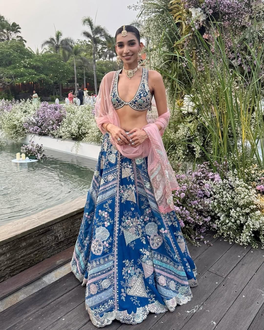 Blueberry Applique Lehenga Set