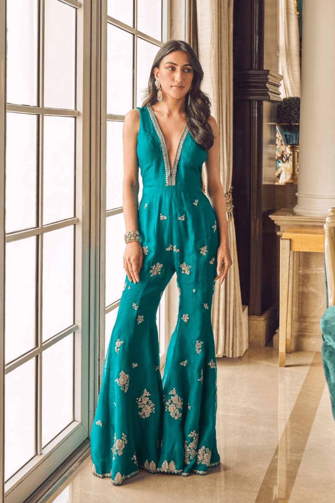 Embroidered jumpsuit 2025