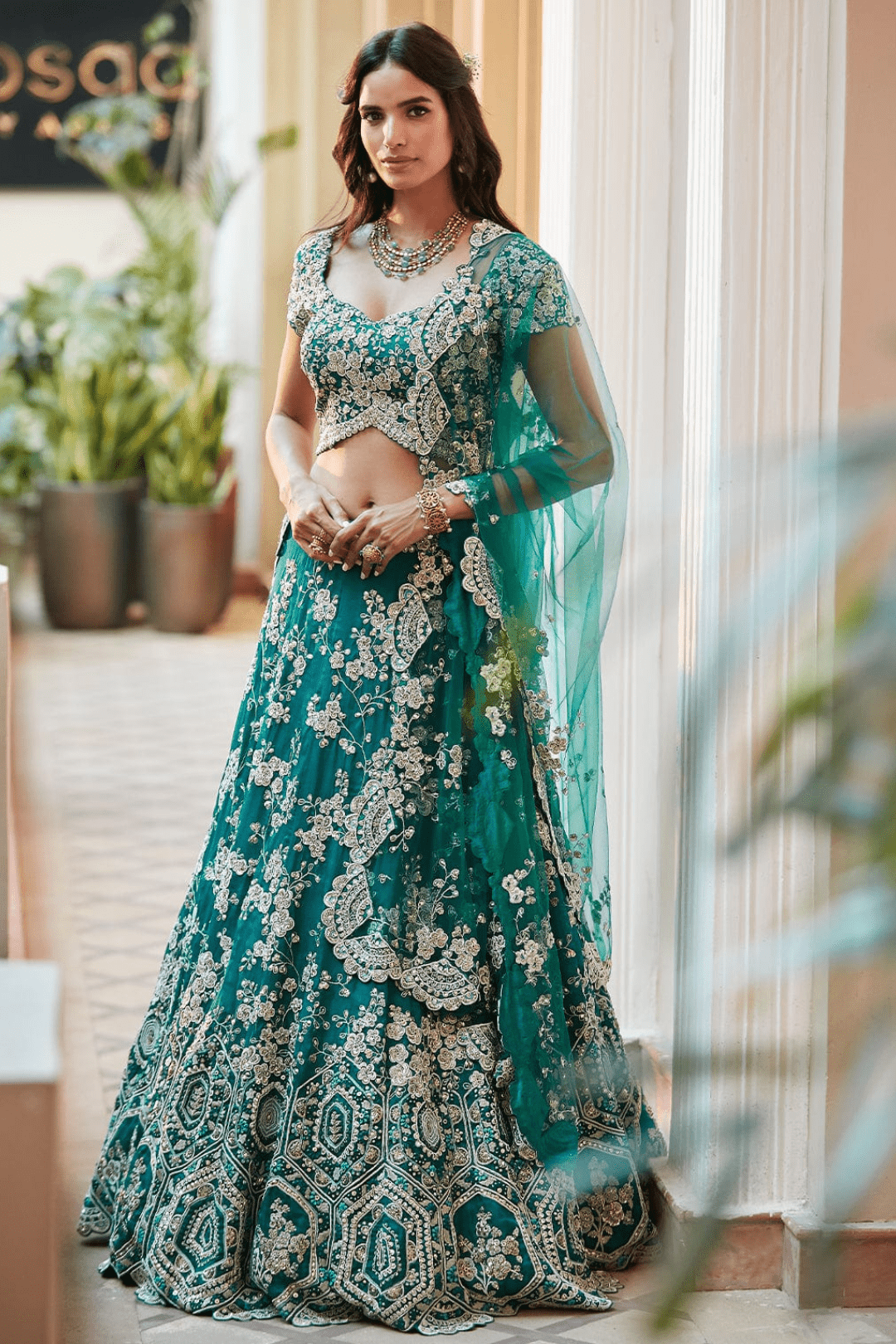 Firoza Embroidered Lehenga Set