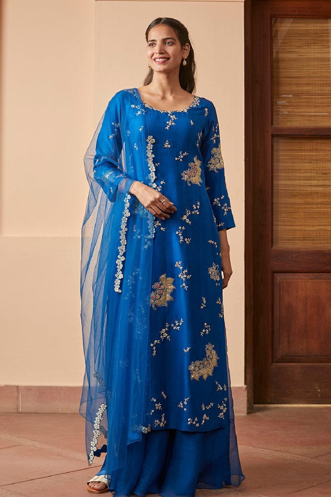 Leher Embroidered Kurta Set
