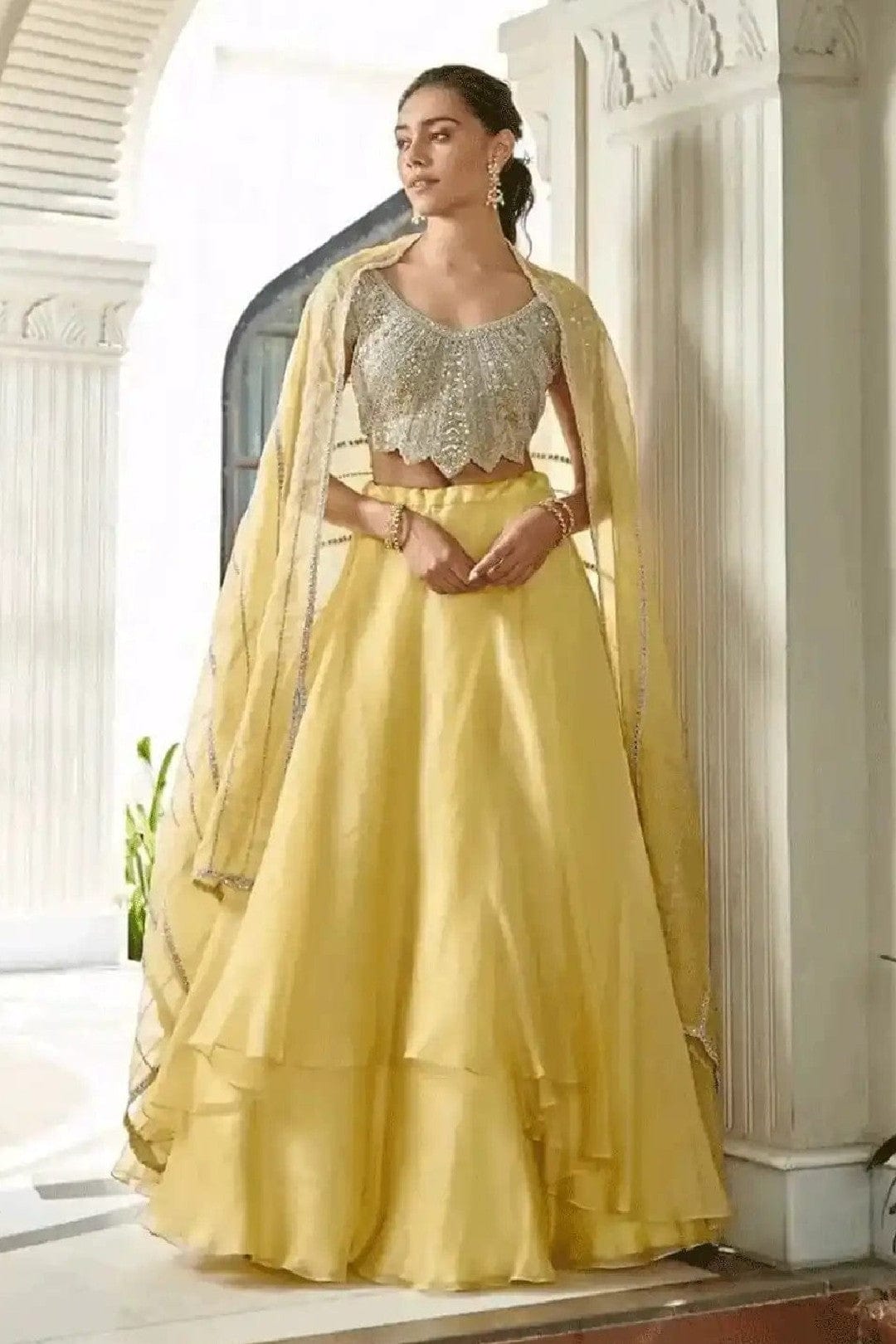 Corn Yellow Top and Skirt