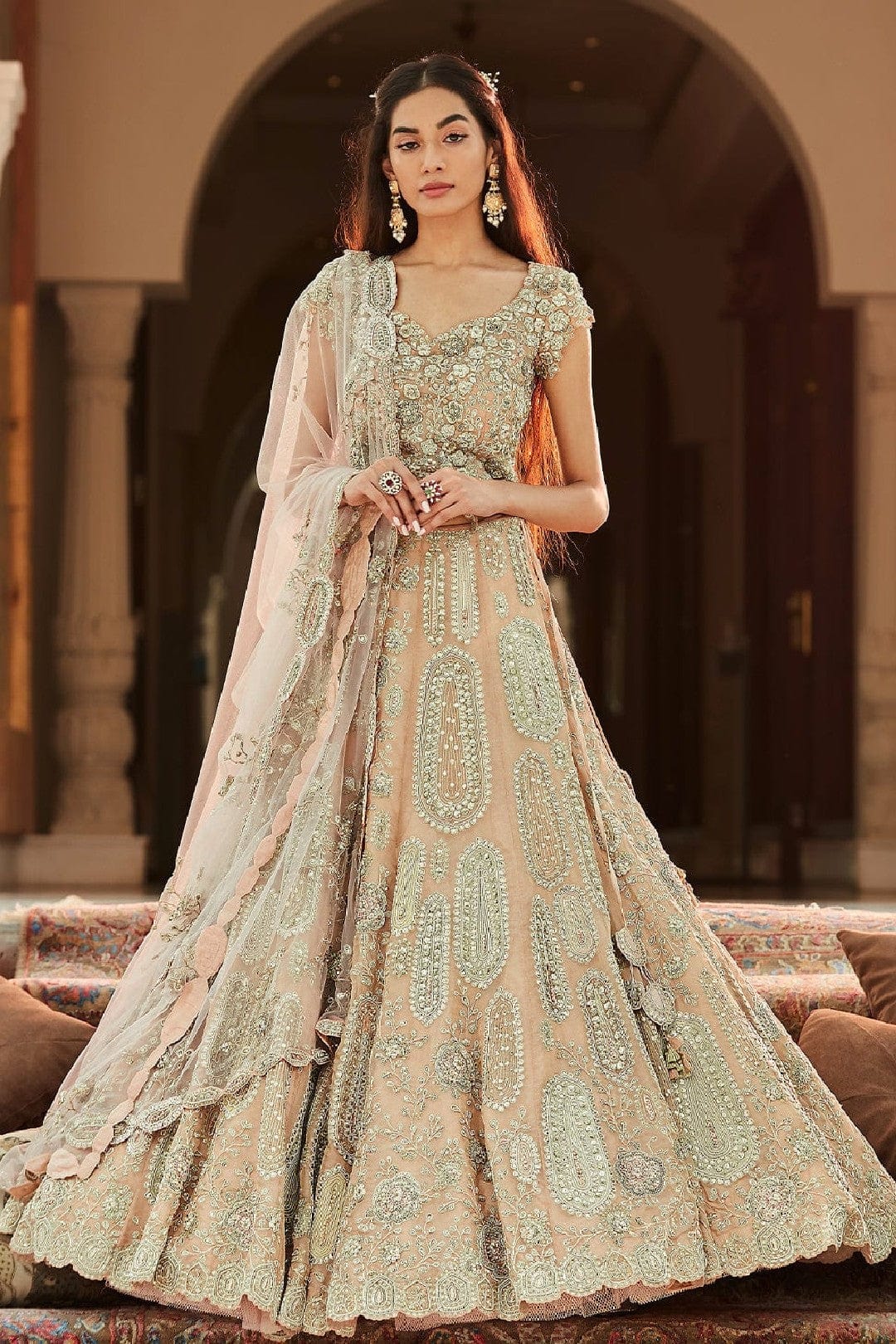 Bahaar Optical Embroidered Lehenga Set