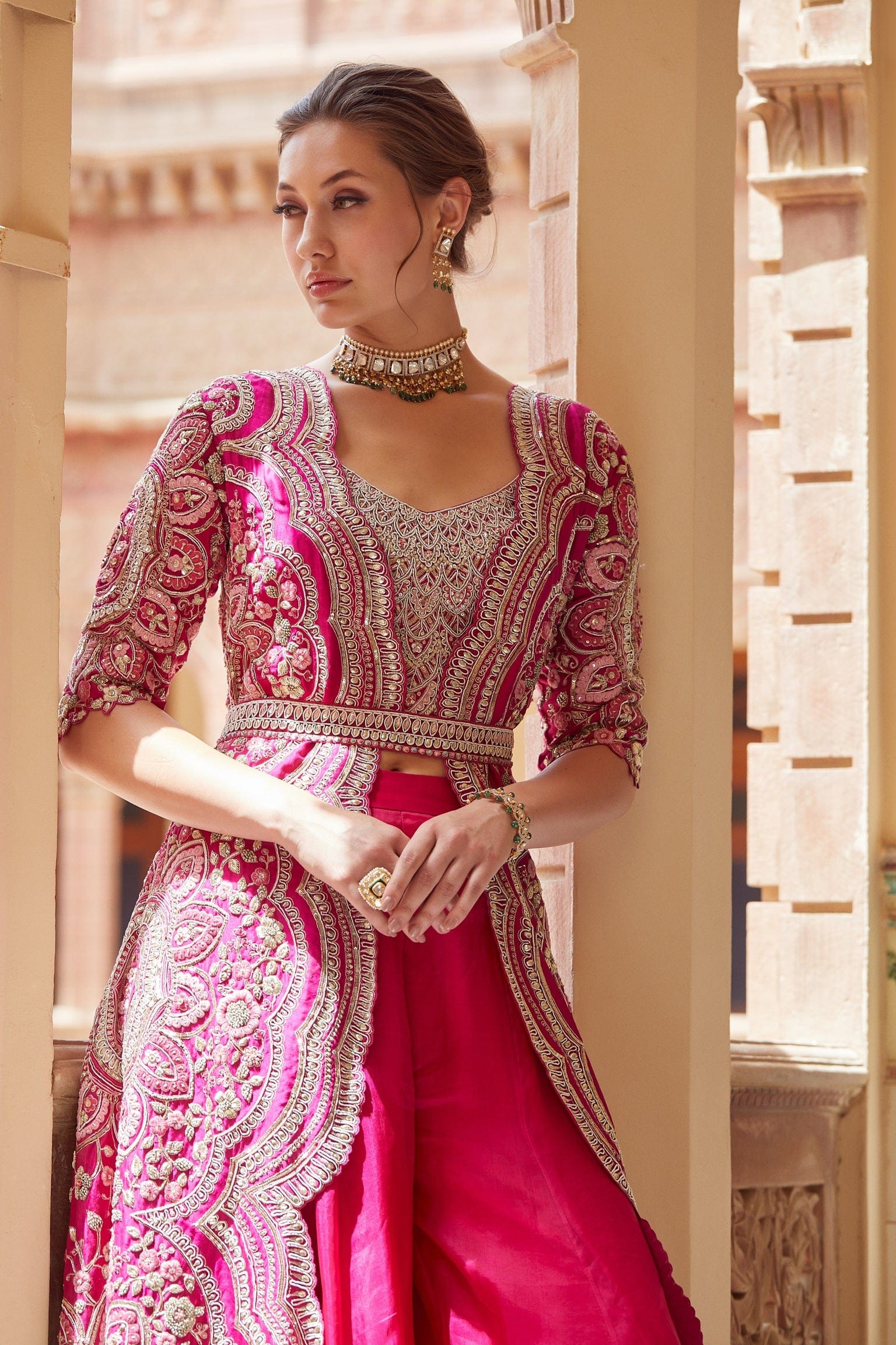 Scarlet Embroidered Jacket
