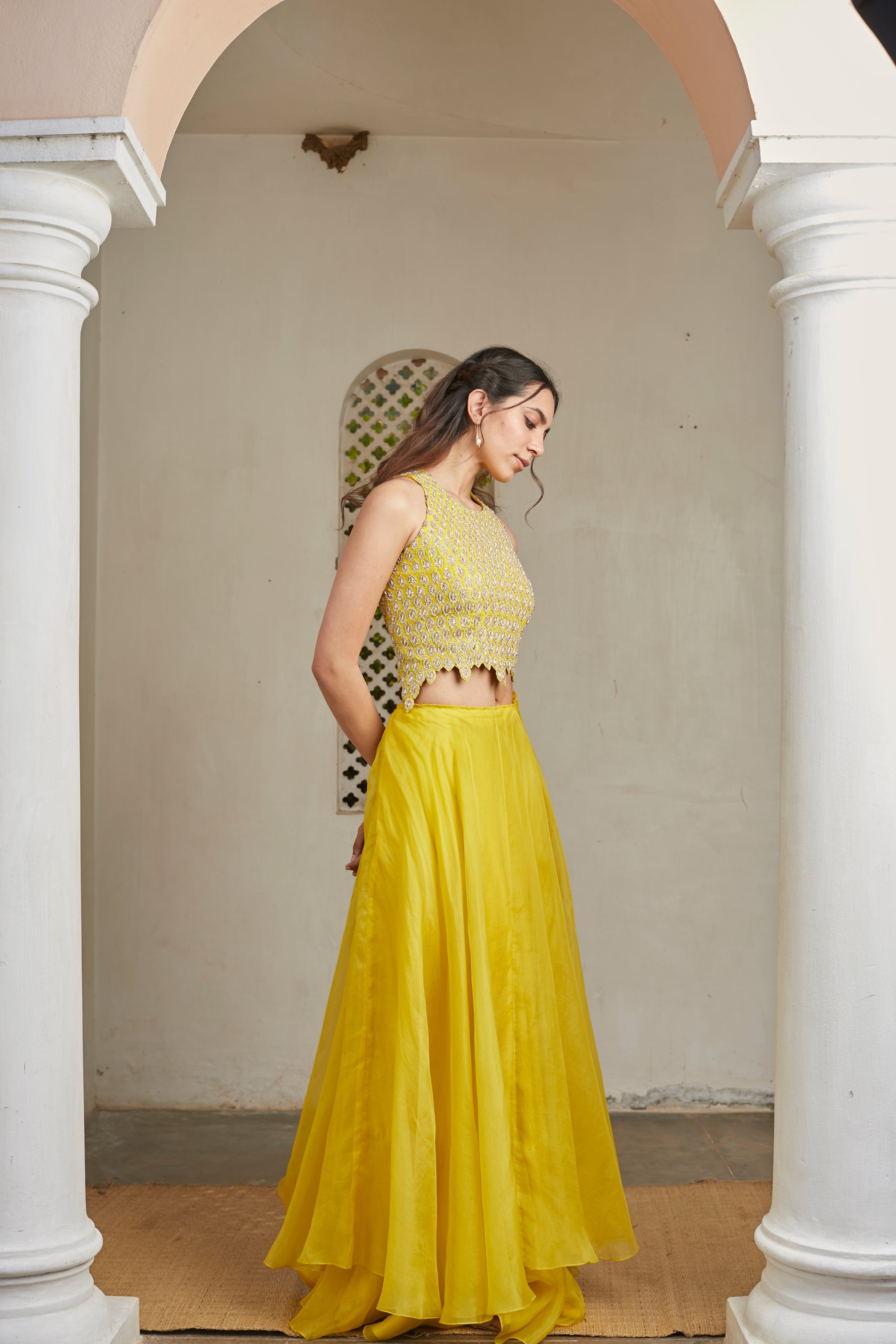 Nishiki Amber Crop Top n Skirt