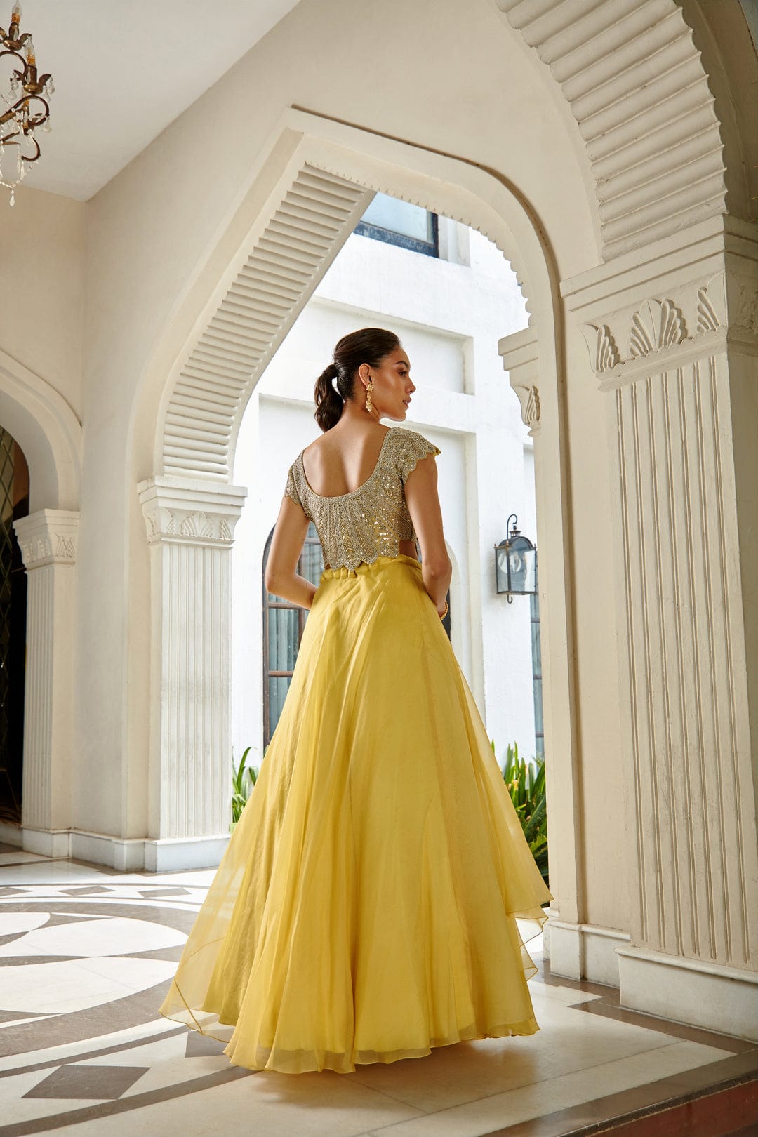 Corn Yellow Top and Skirt